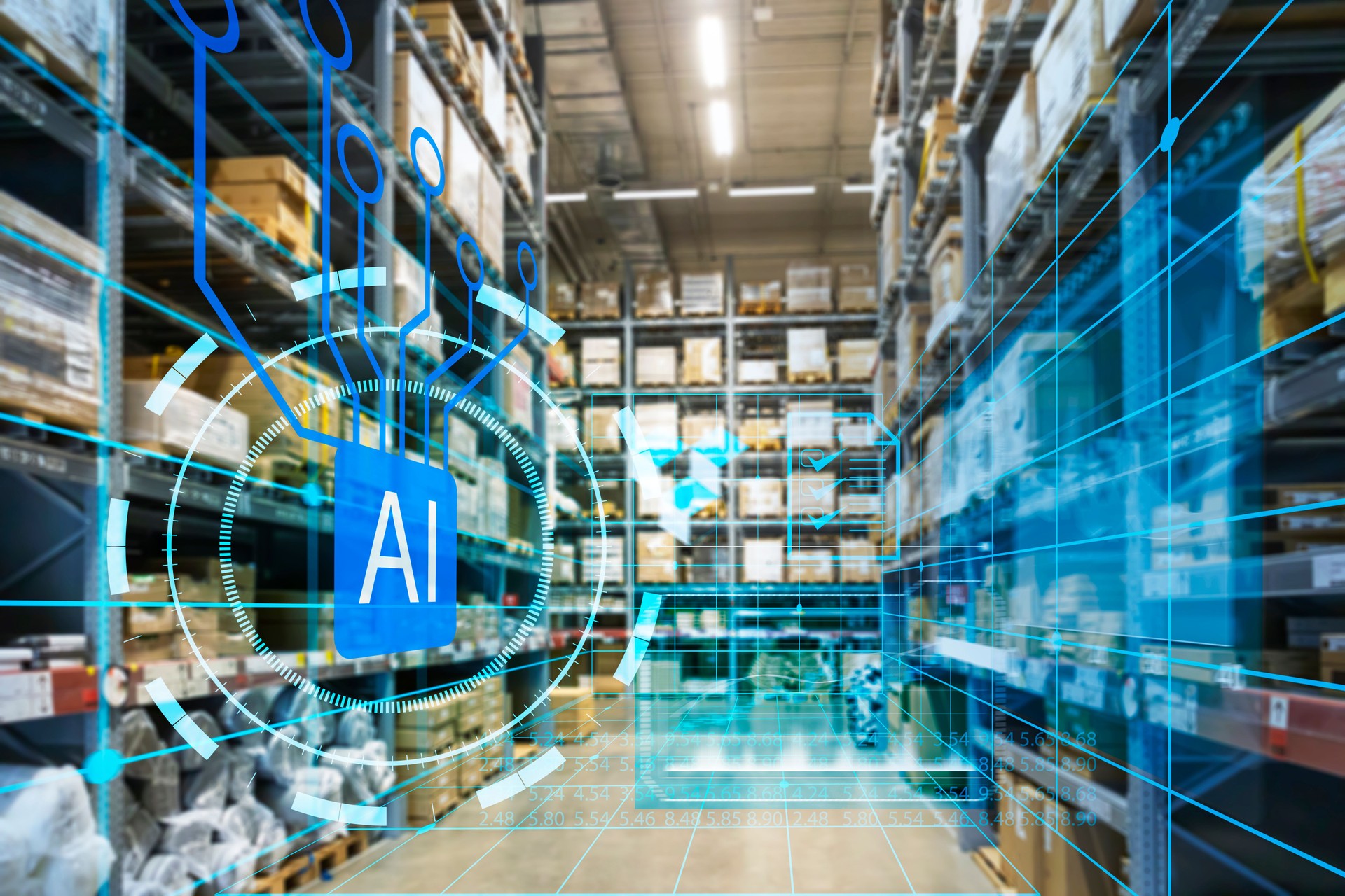 Warehouse management with automated robotics,Warehousing and Technology Connections.,using automation in product management,AI systems for work